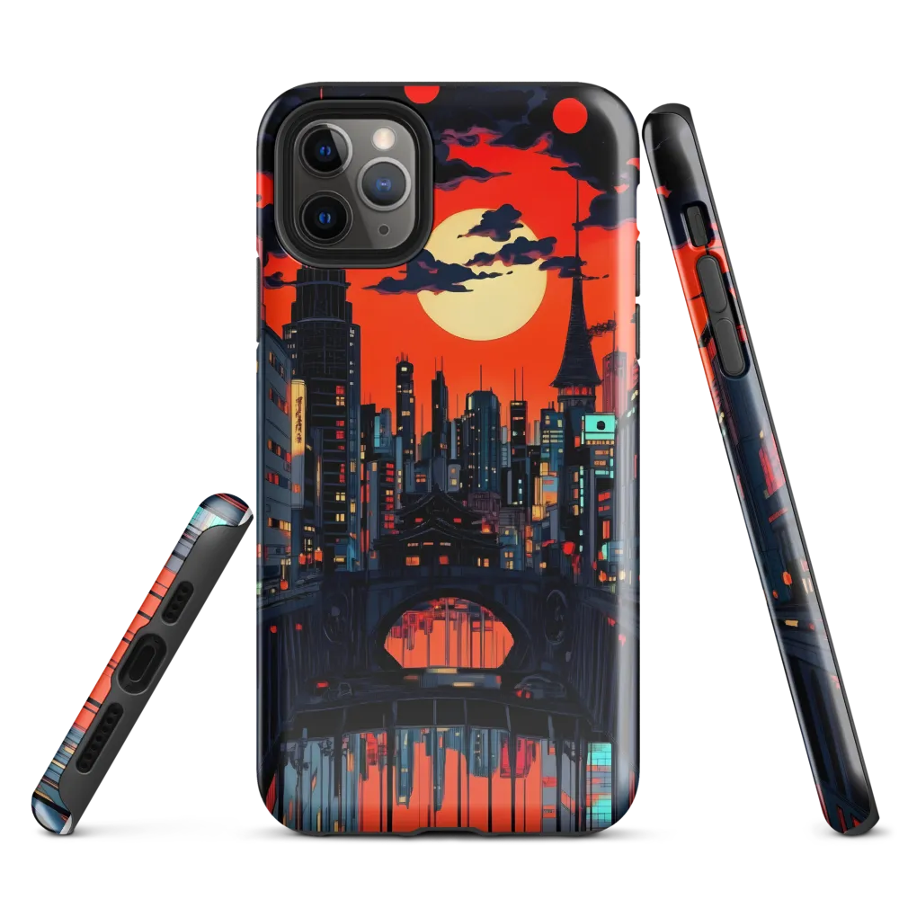 Nightfall in a Neon City | Phone Case |  11 Pro Max | Tough Case | Glossy