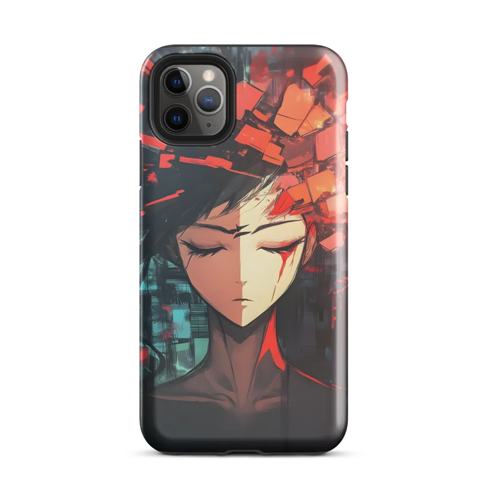 Fragmented Mind: The Silent Struggle | Phone Case |  11 Pro Max | Tough Case | Glossy