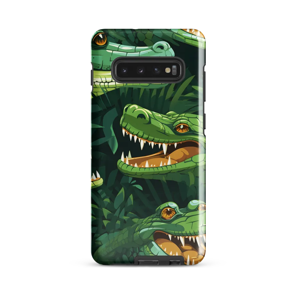 Fierce Crocodilian Medley | Phone Case |  S10 Plus | Tough Case | Glossy