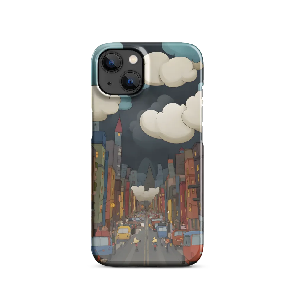 Urban Symphony: A City Awakens at Dusk | Phone Case |  13 | Snap Case | Glossy