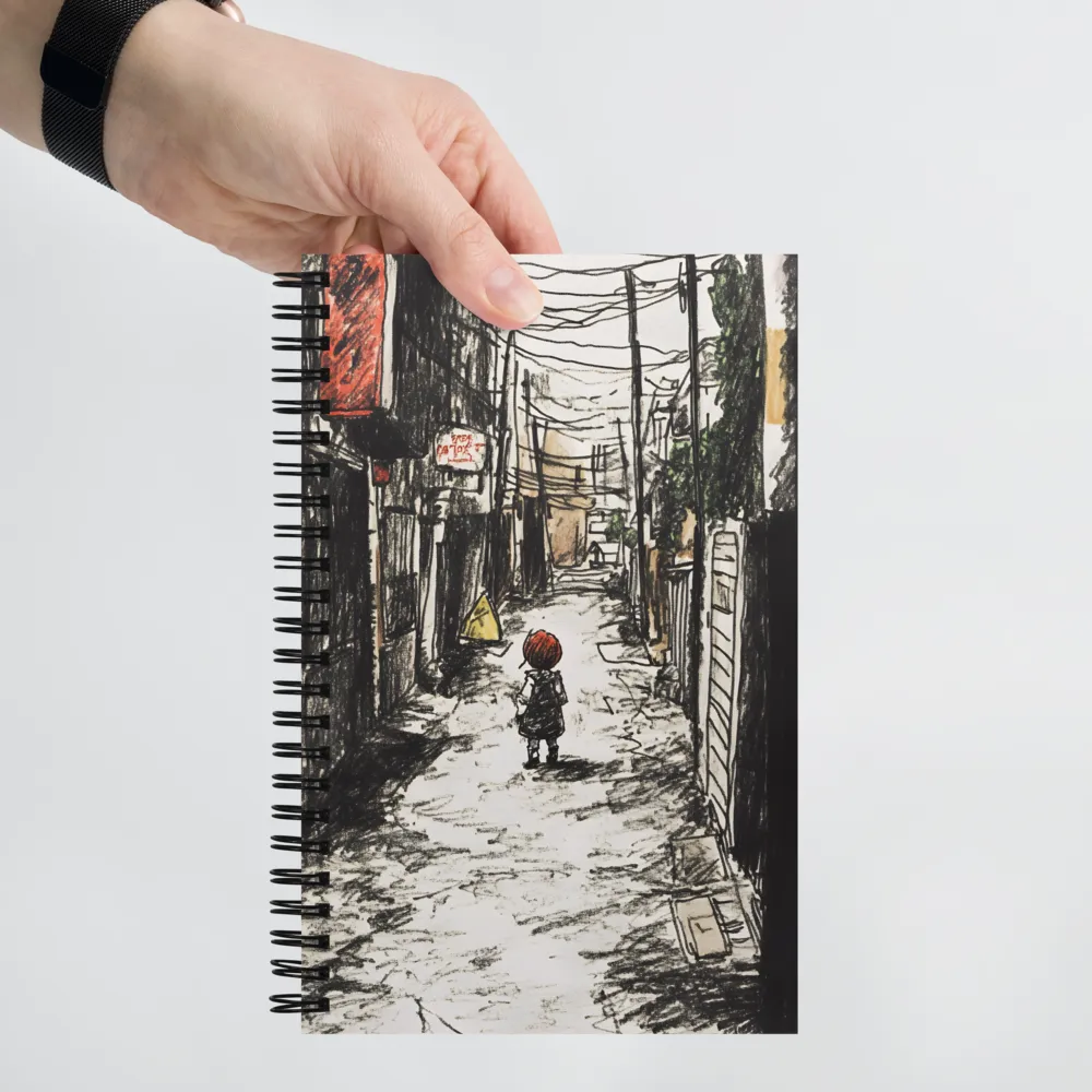 Into the Alleyway: A Journey of Nostalgia | Spiral Notebook