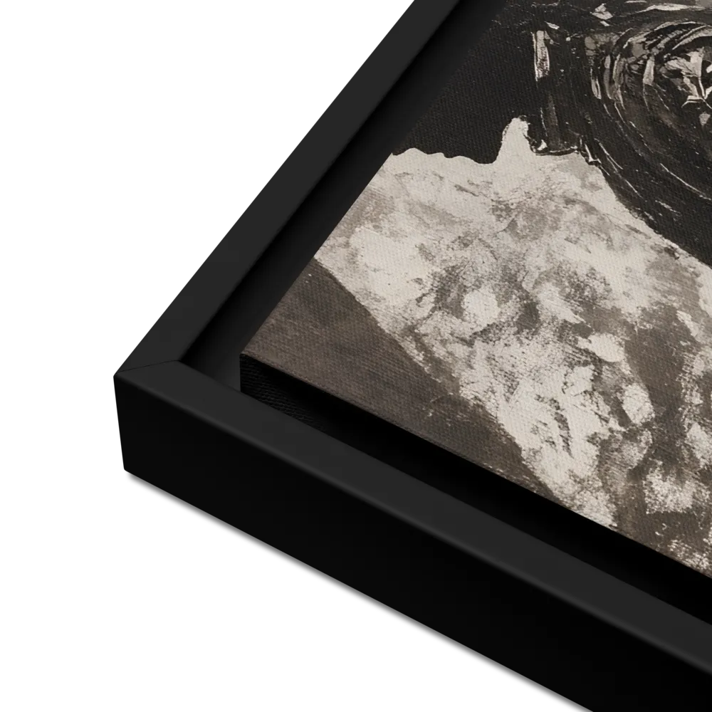 The Silhouette of Valor | Canvas with Black Frame | 16″×20″
