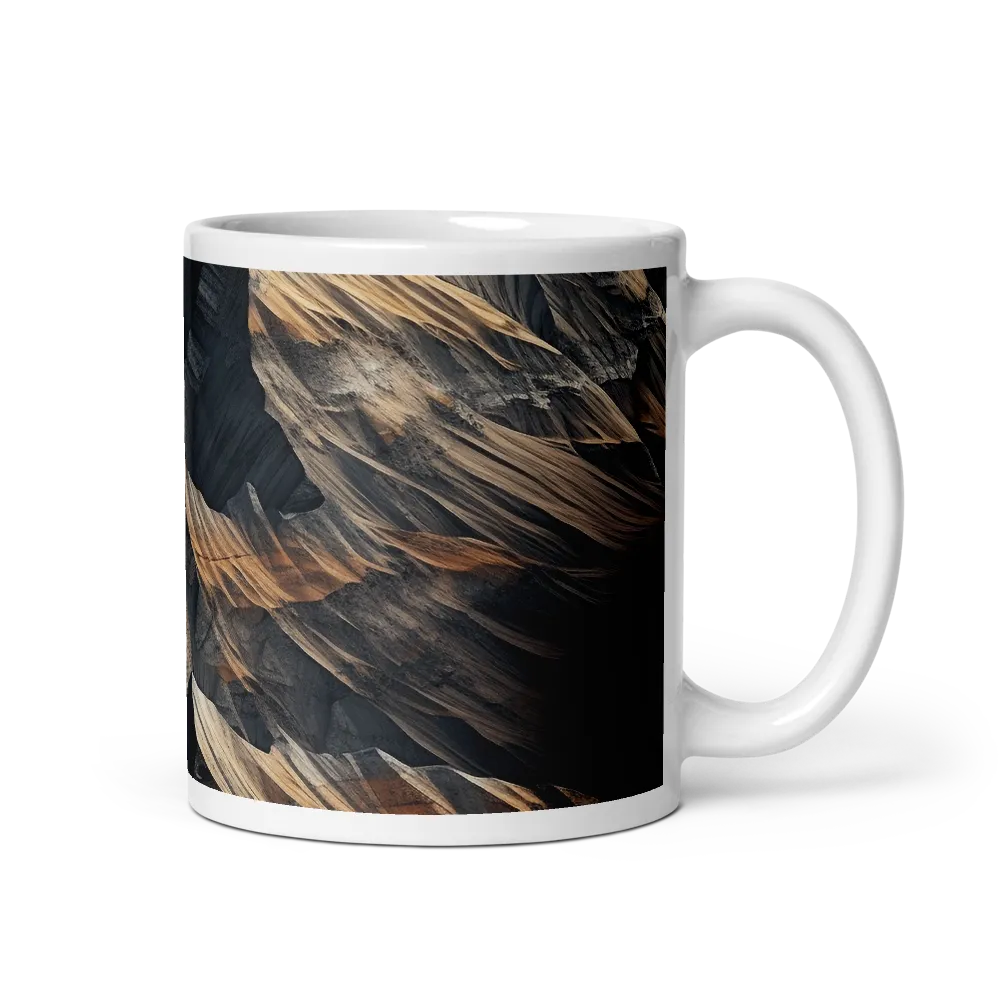 Ethereal Peaks: A Dance of Light and Shadow | Mug with White inside | 11 oz