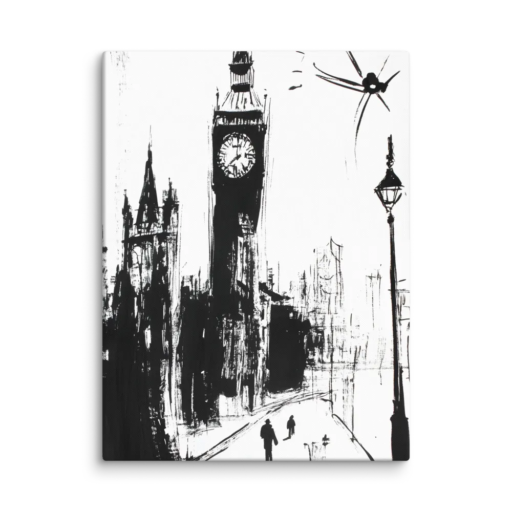 Clock Tower in Motion | Canvas | 24″×32″