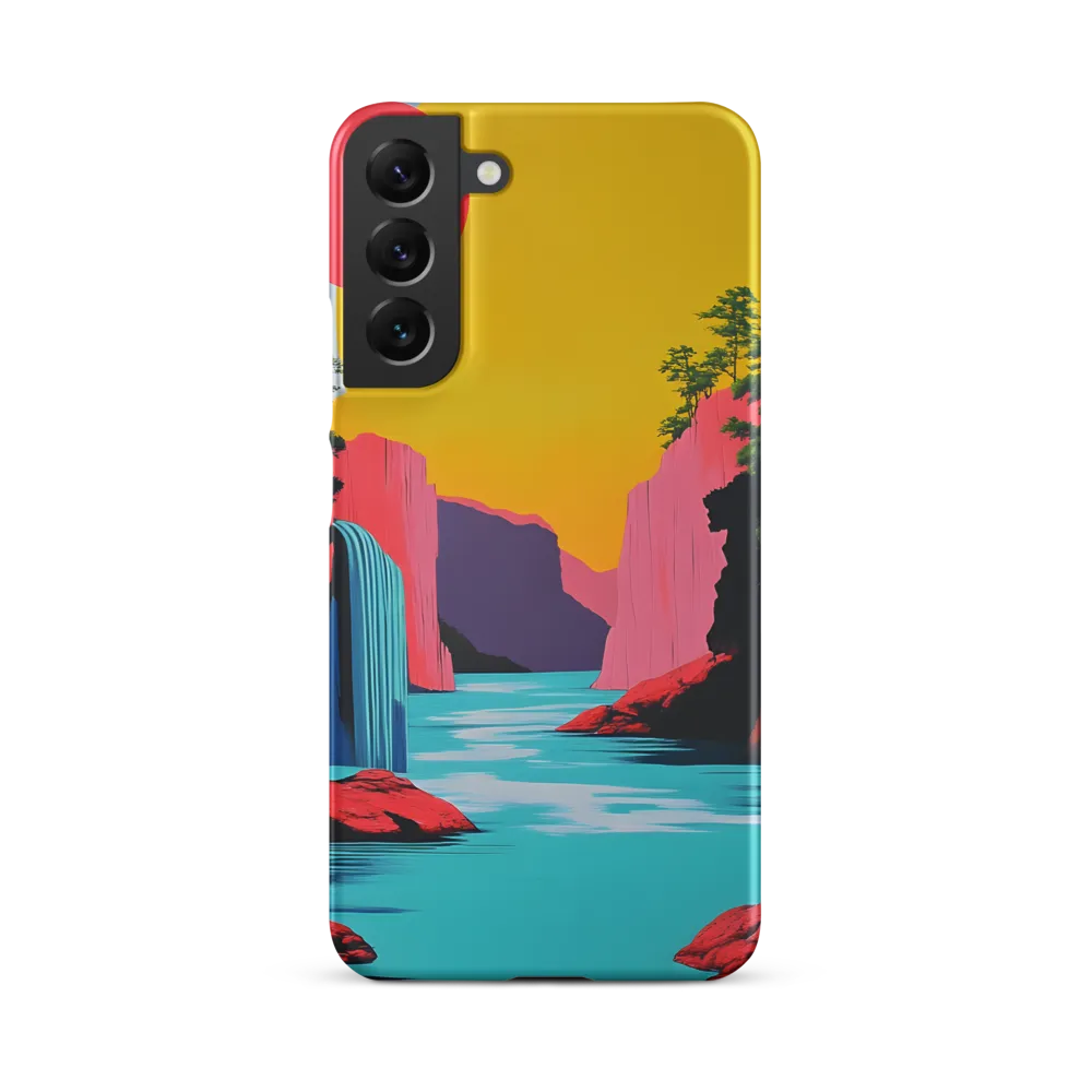 Dreamscape of Pink Cliffs and Turquoise Waters | Phone Case |  S22 Plus | Snap Case | Matte
