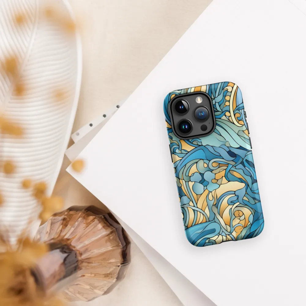 Dancing Waves of the Ocean | Phone Case |  15 Pro | Tough Case | Matte