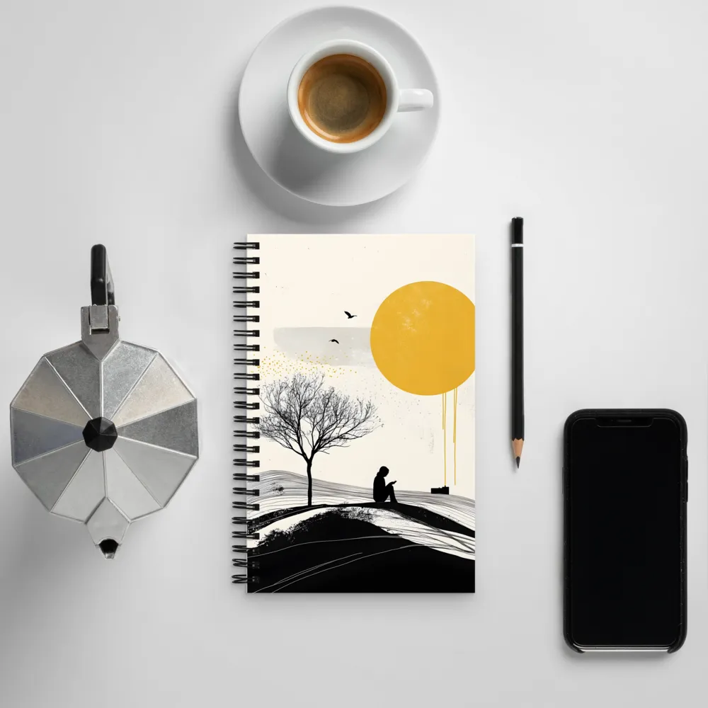 Solitude Under the Sun | Spiral Notebook