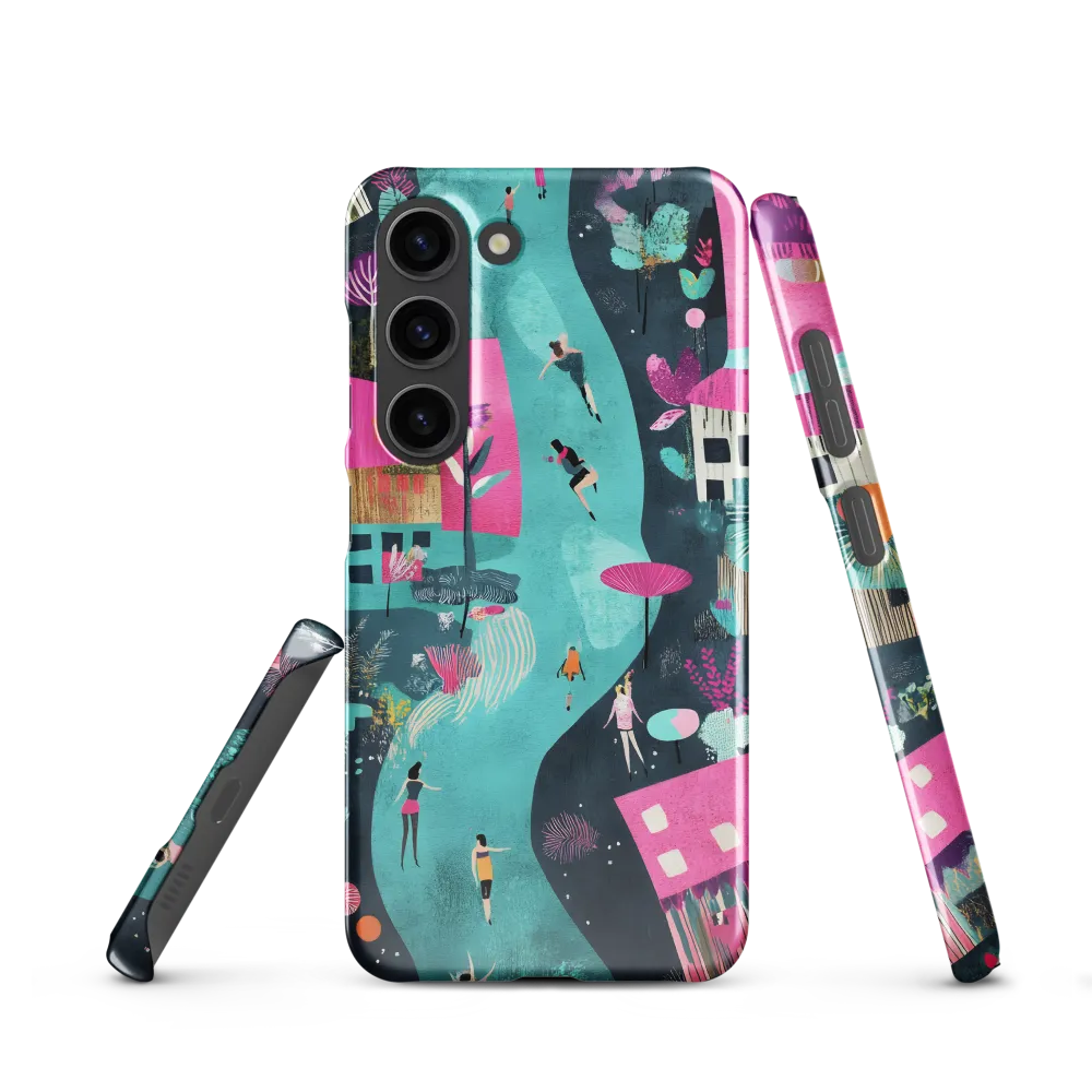 Whimsical Journey Through a Vibrant Landscape | Phone Case |  S23 | Snap Case | Glossy