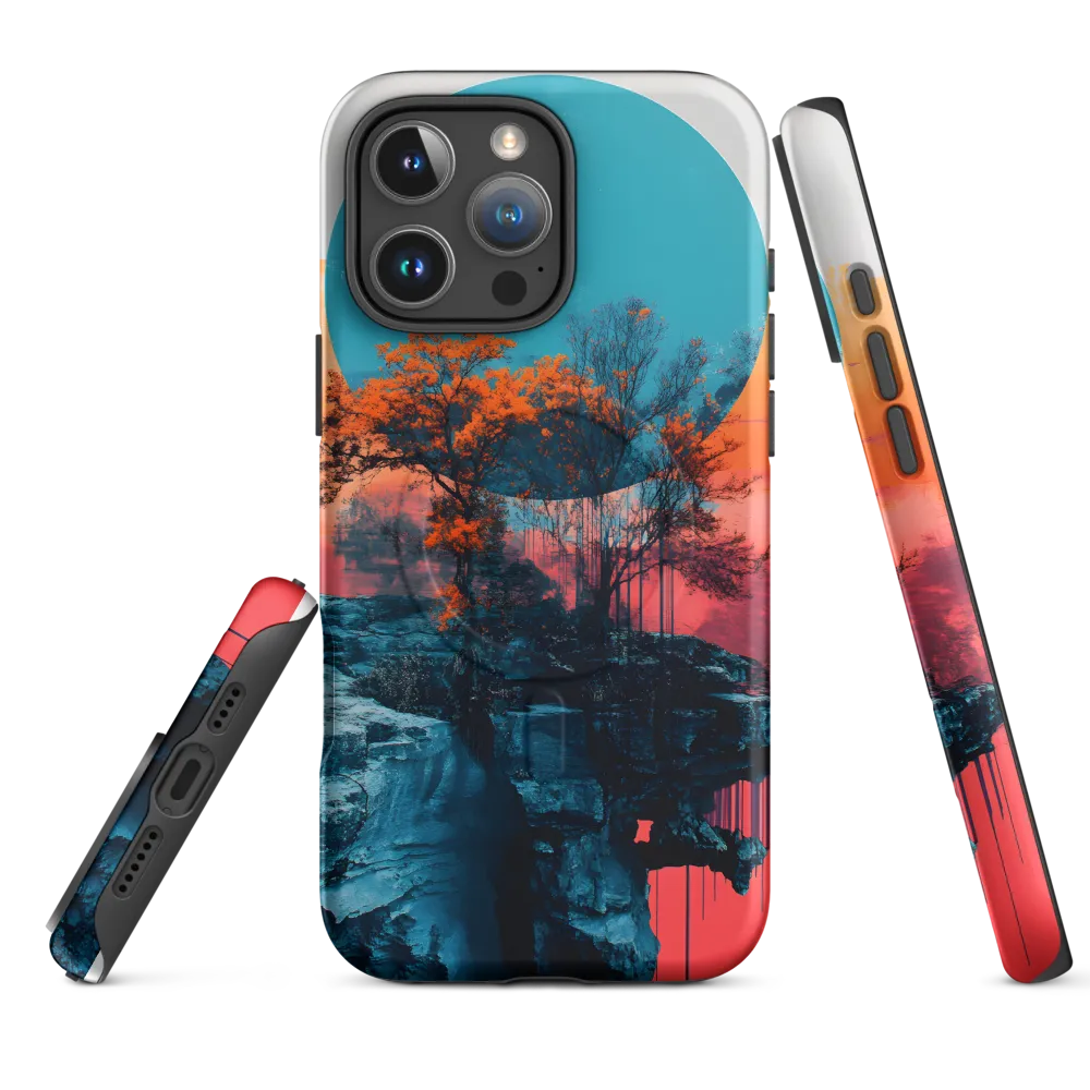 Ethereal Landscapes: A Dance of Color and Form | Phone Case |  16 Pro Max | MagSafe® Tough Case | Matte