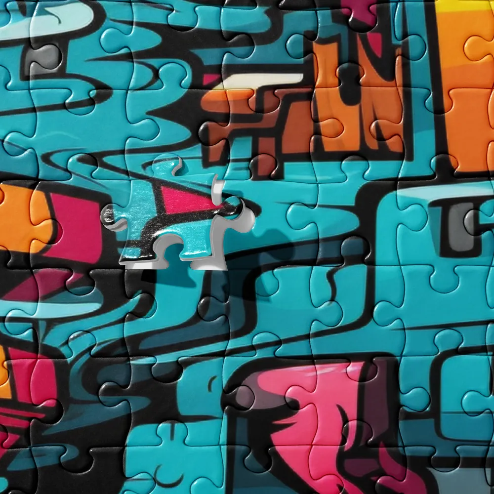 Urban Flow: A Graffiti Odyssey | Jigsaw Puzzle | 520 pieces