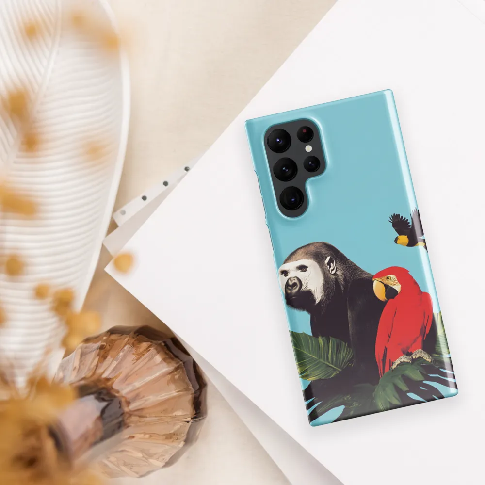 Tropical Harmony: A Celebration of Wildlife | Phone Case |  S22 Ultra | Snap Case | Glossy