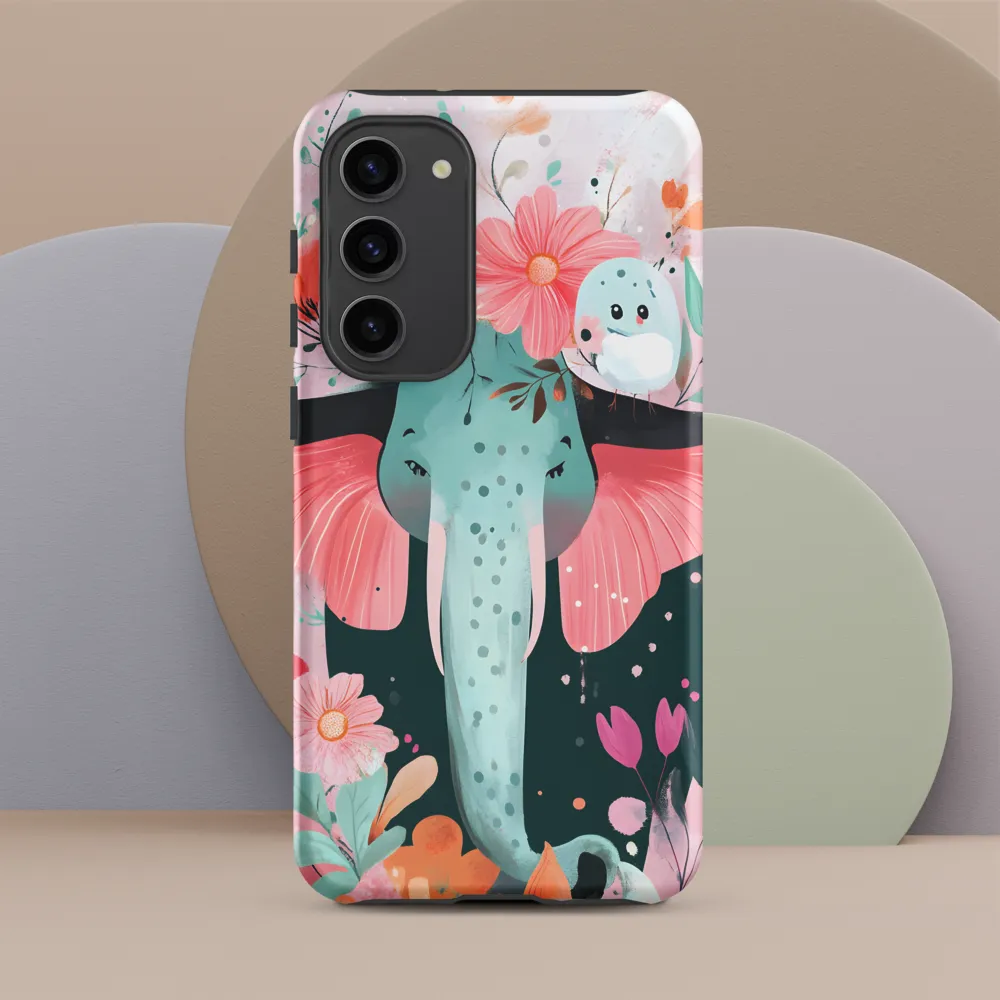 Whimsical Elephant in Bloom
