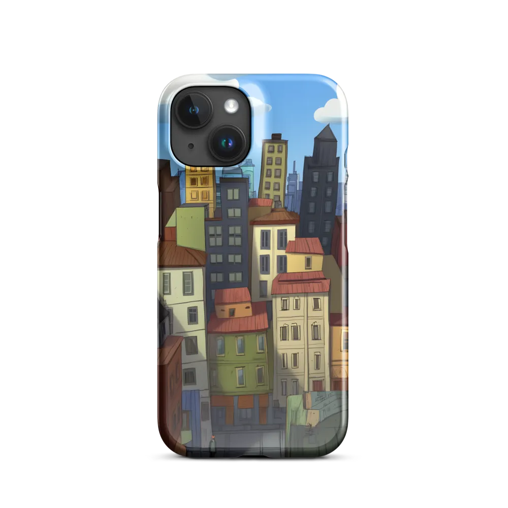 Urban Symphony: A Colorful Cityscape | Phone Case |  15 | Snap Case | Glossy
