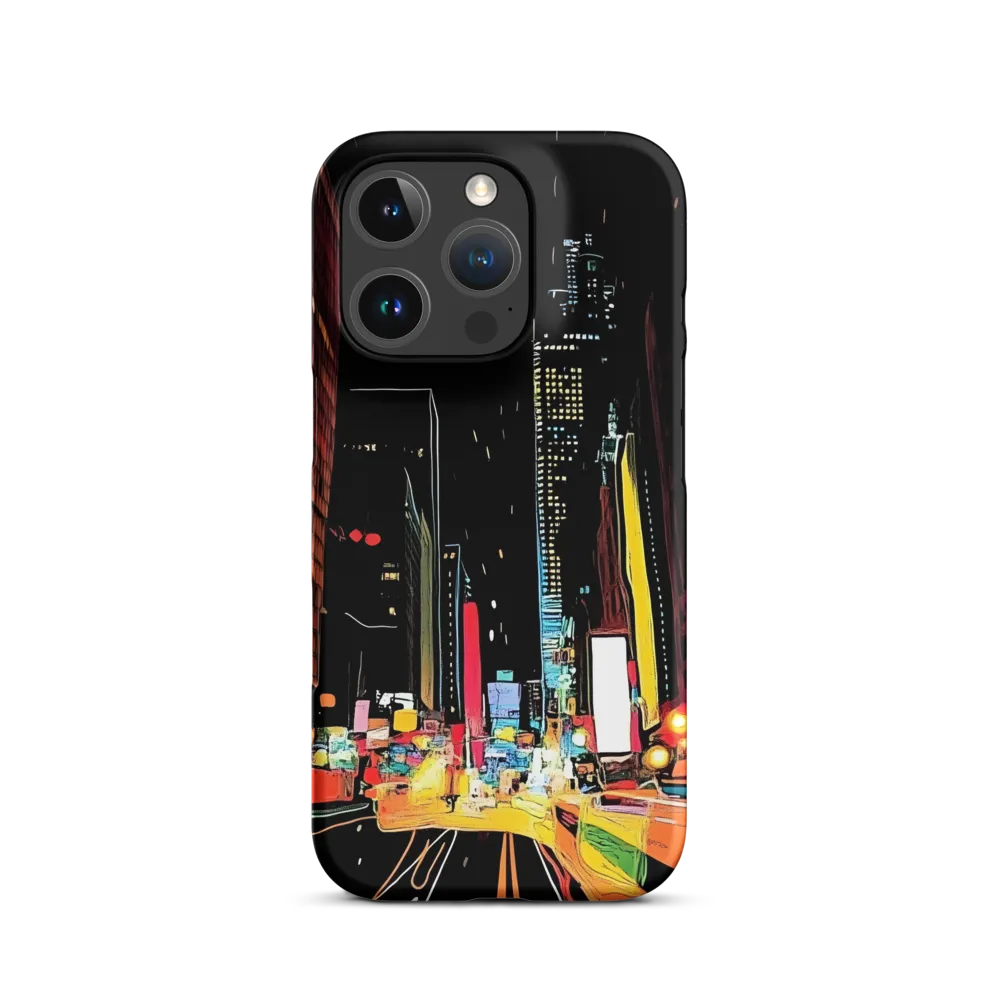 Neon Pulse of the City | Phone Case |  16 Pro | Snap Case | Matte