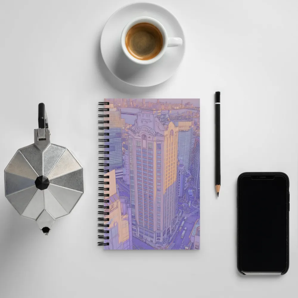 Urban Symphony: An Art Deco Dream | Spiral Notebook