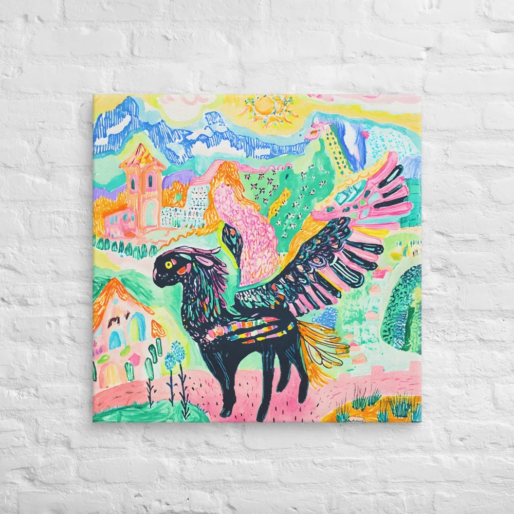 Mythical Harmony | Canvas | 30″×30″