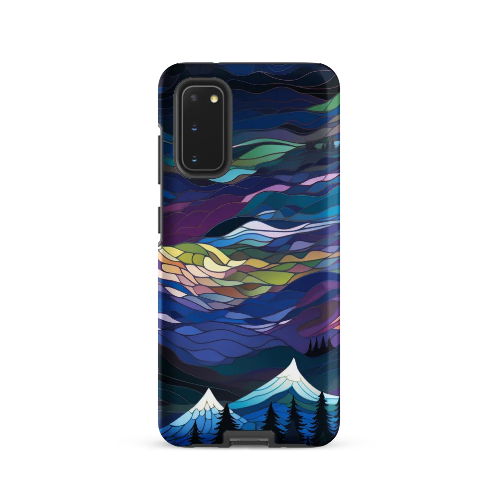 Twilight Peaks: An Abstract Mountain Landscape
