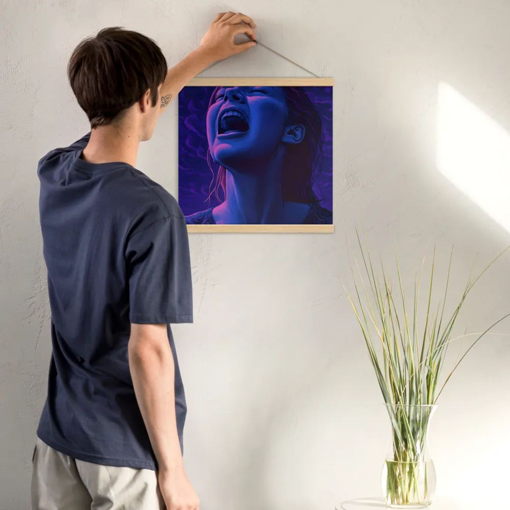 Echoes of Anguish | Poster With Oak Wood Hanger | 16″×16″
