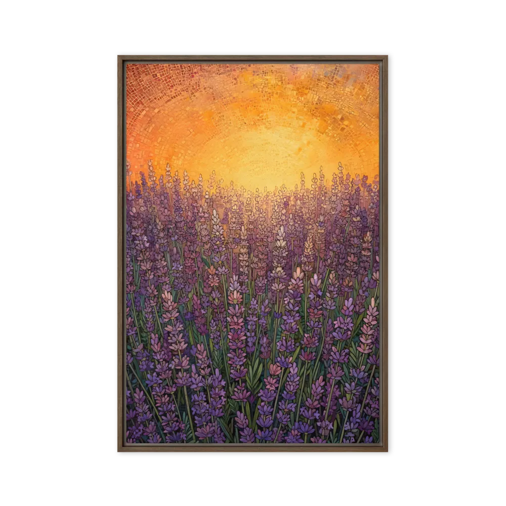 Twilight Bloom 
 Canvas with Brown Frame
