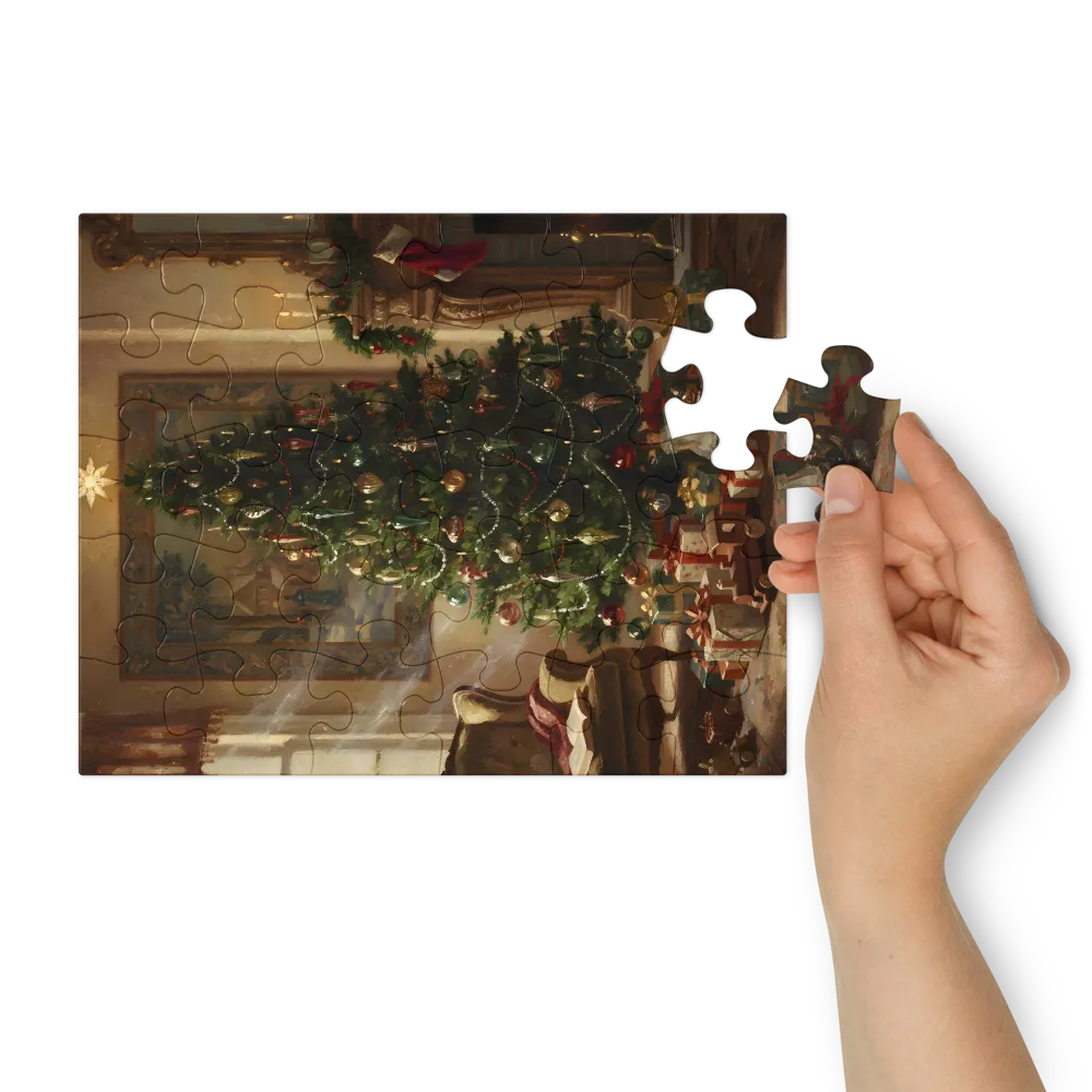 Victorian Christmas Tree 
 Jigsaw Puzzle in Tin Box