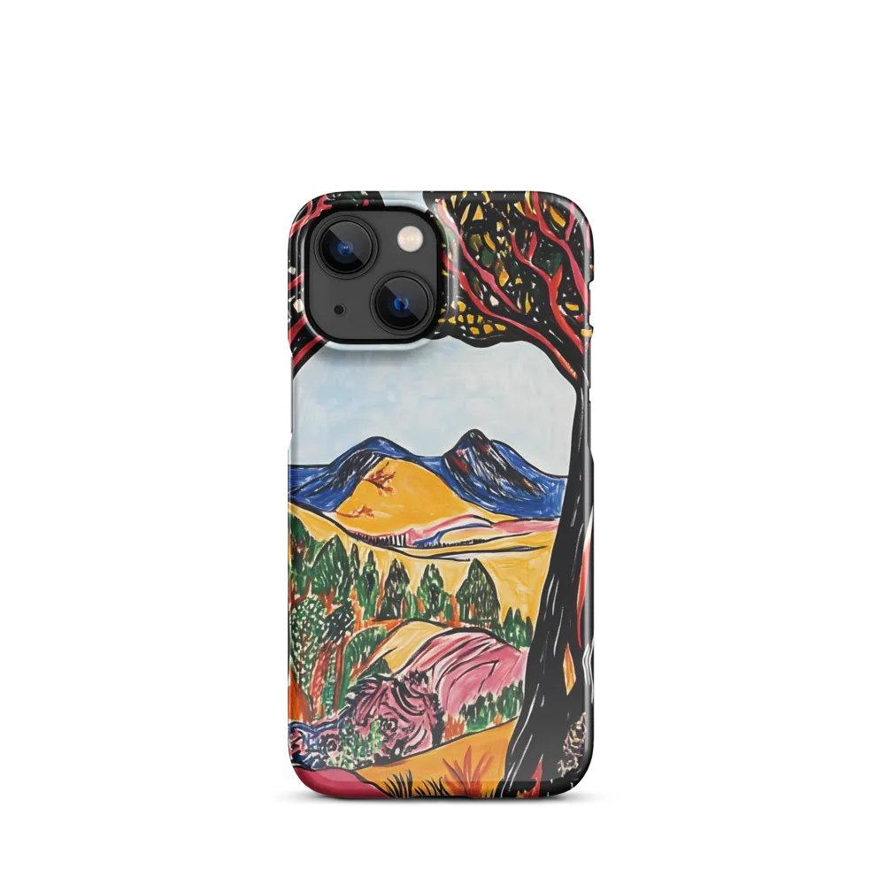 Vibrant Nature's Embrace | Phone Case |  13 Mini | Snap Case | Glossy