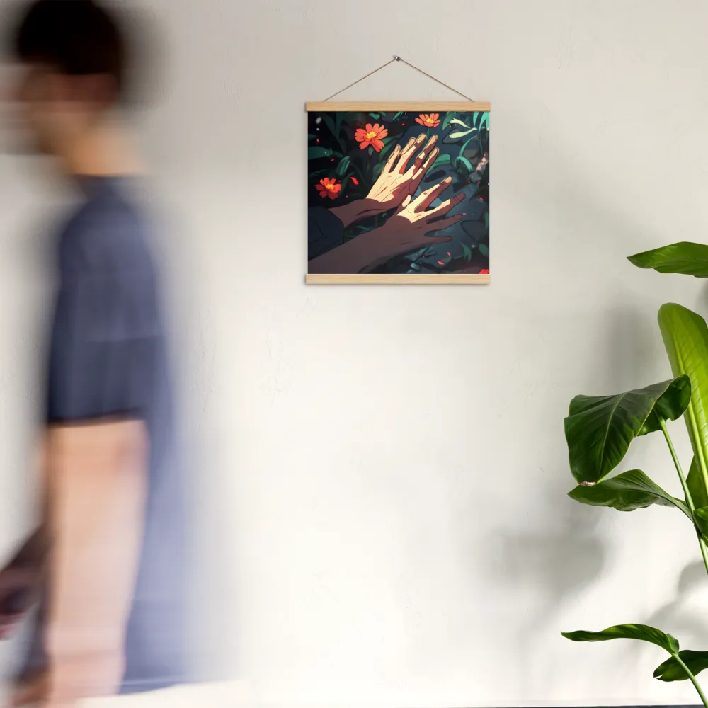 Whispers of Nature | Poster With Oak Wood Hanger | 16″×16″
