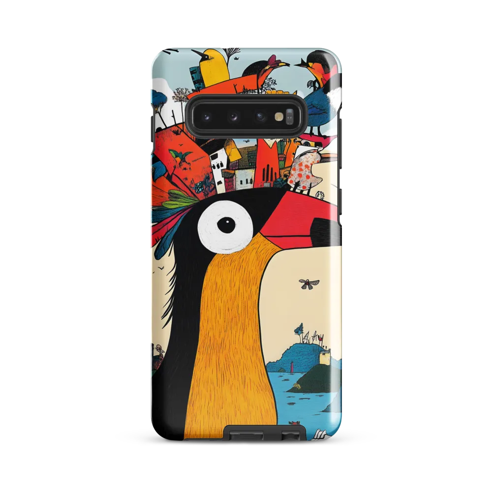 The Whimsical Birdscape | Phone Case |  S10 Plus | Tough Case | Glossy