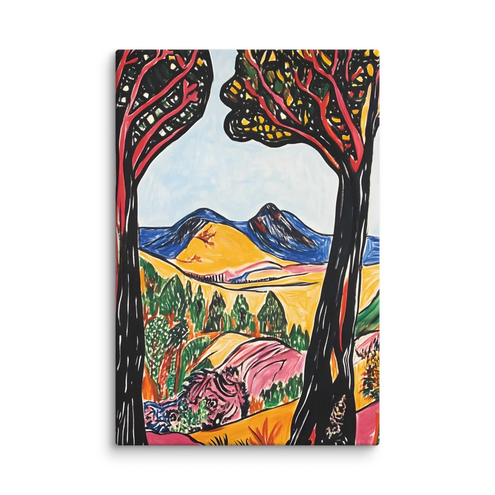 Vibrant Nature's Embrace | Canvas | 16″×24″