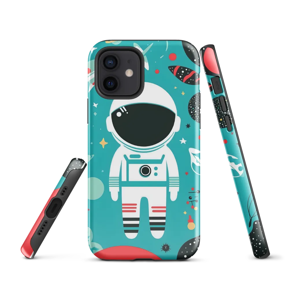 Whimsical Astronaut in Cosmic Wonderland