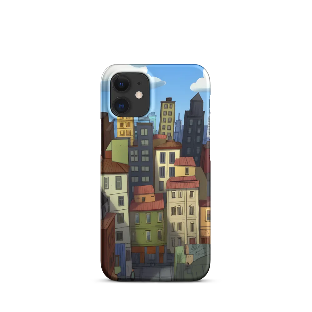 Urban Symphony: A Colorful Cityscape | Phone Case |  12 Mini | Snap Case | Matte