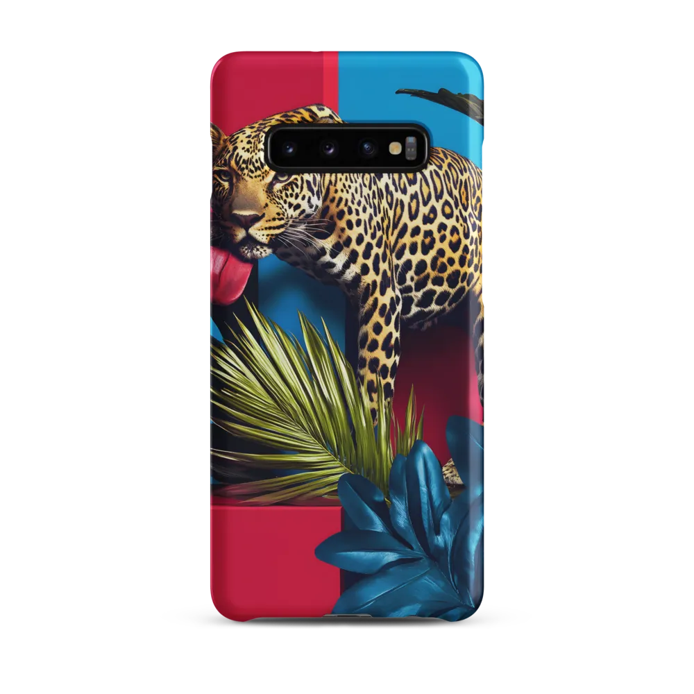 Playful Leopard in Vibrant Paradise