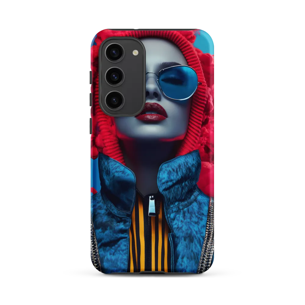 Bold Elegance in Digital Fashion | Phone Case |  S23 Plus | Tough Case | Matte