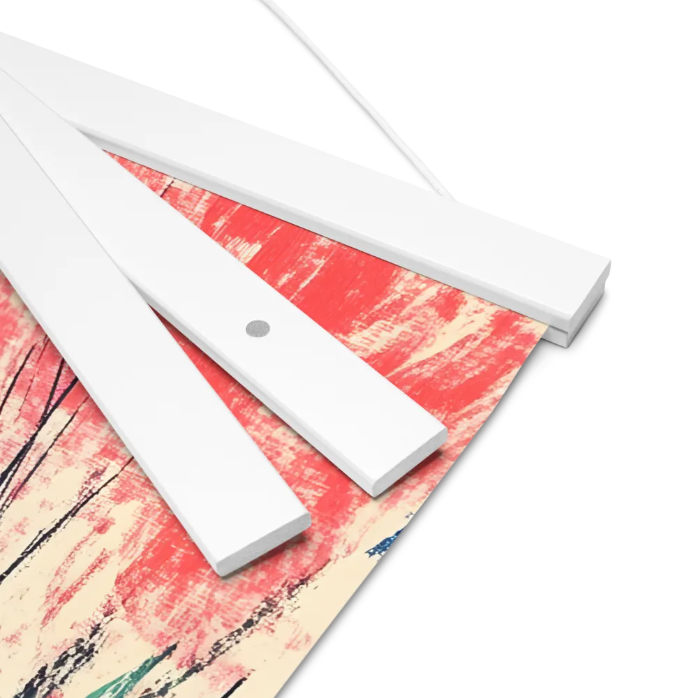 Whispers of Tranquility | Poster With White Wood Hanger | 16″×16″