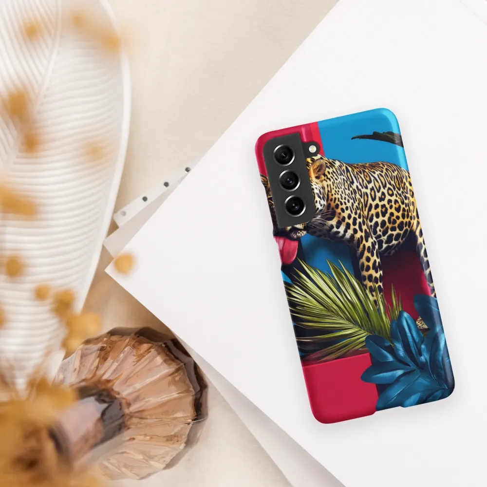Playful Leopard in Vibrant Paradise