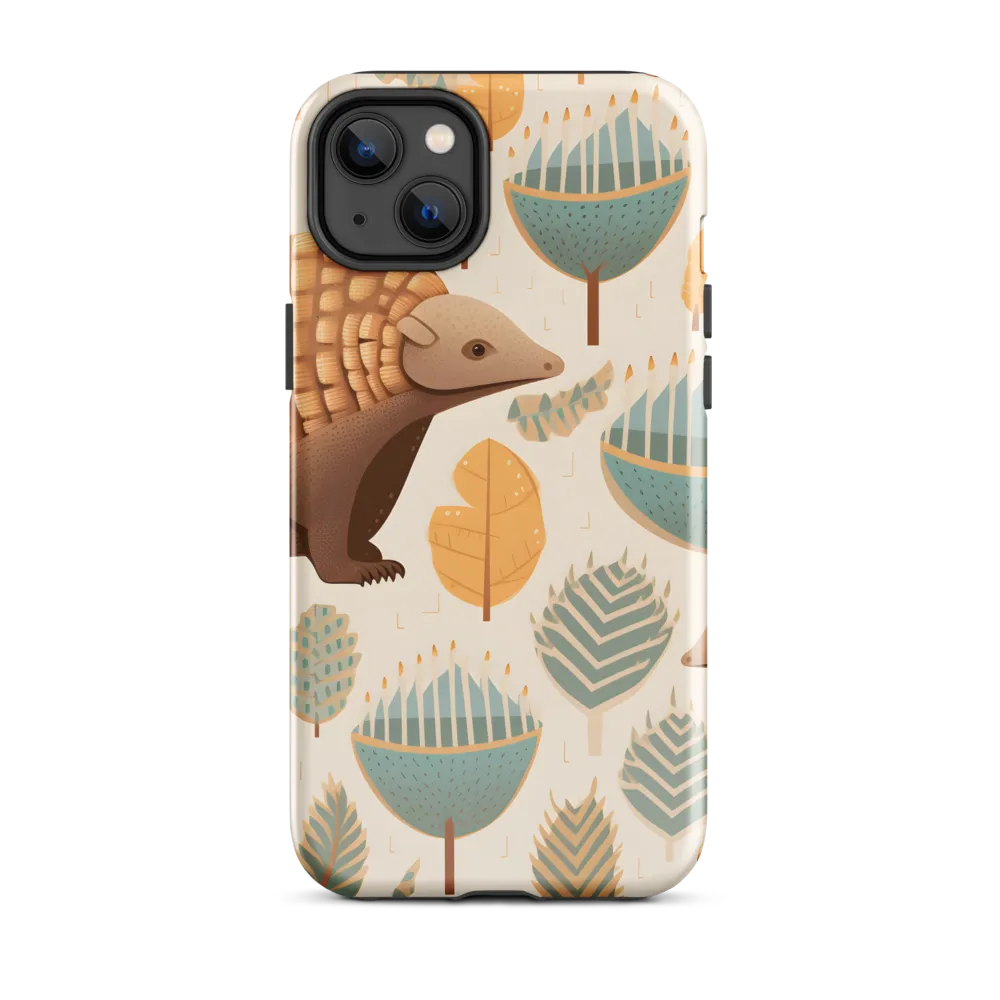 Pangolins in a Whimsical Habitat