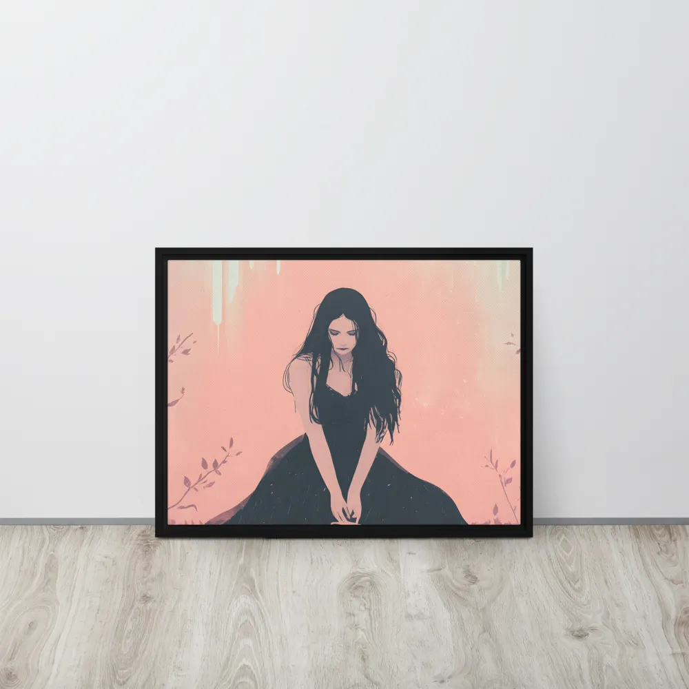 The Guardian of Solitude | Canvas with Black Frame | 18″×24″