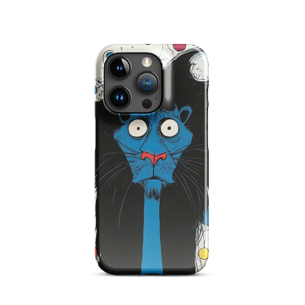Whimsical Blue Lion