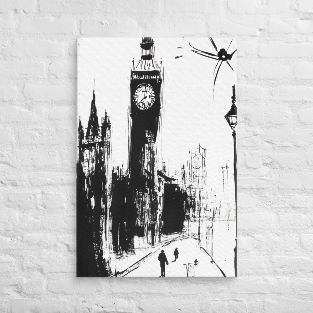 Clock Tower in Motion | Canvas | 24″×36″