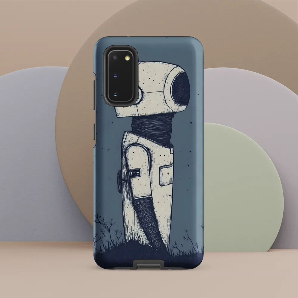 Contemplative Robot in a Barren Landscape