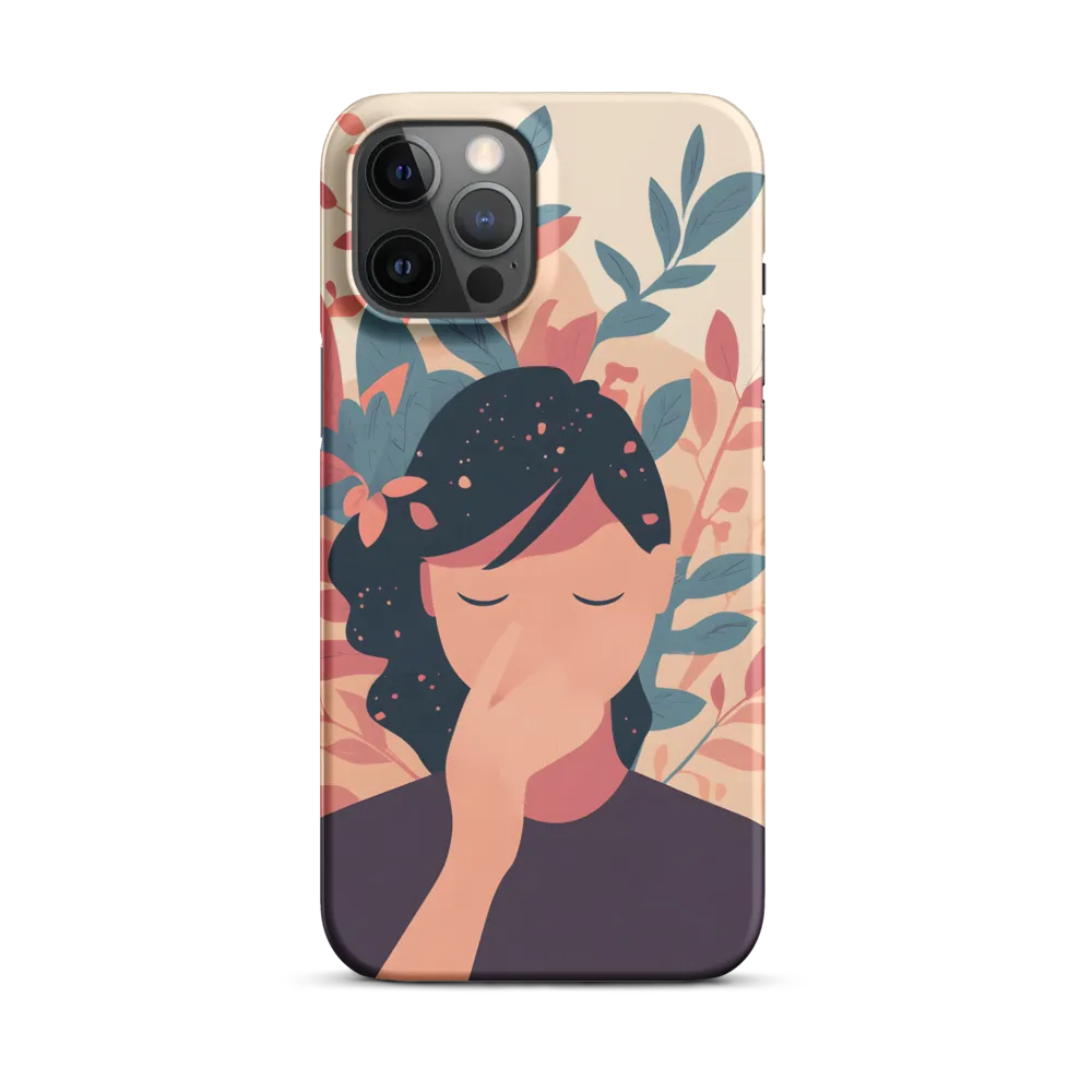 Whispers of Nature: A Serene Contemplation | Phone Case |  12 Pro Max | Snap Case | Matte
