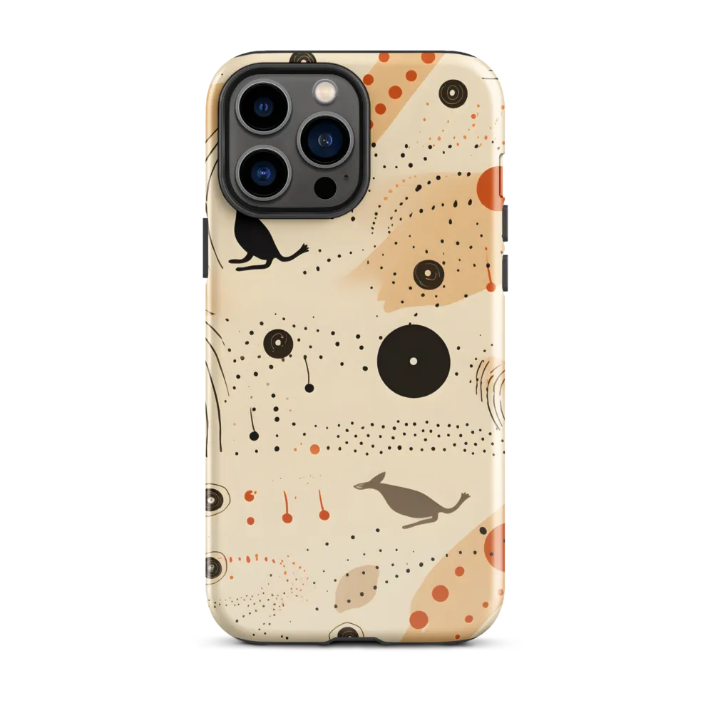 Playful Patterns in Earth Tones | Phone Case |  13 Pro Max | Tough Case | Glossy