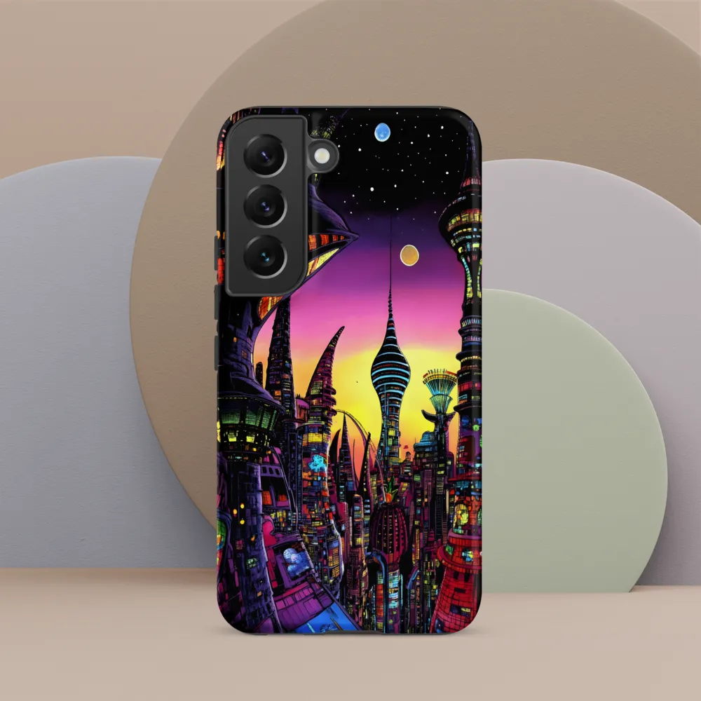 Futuristic Cityscape at Dusk