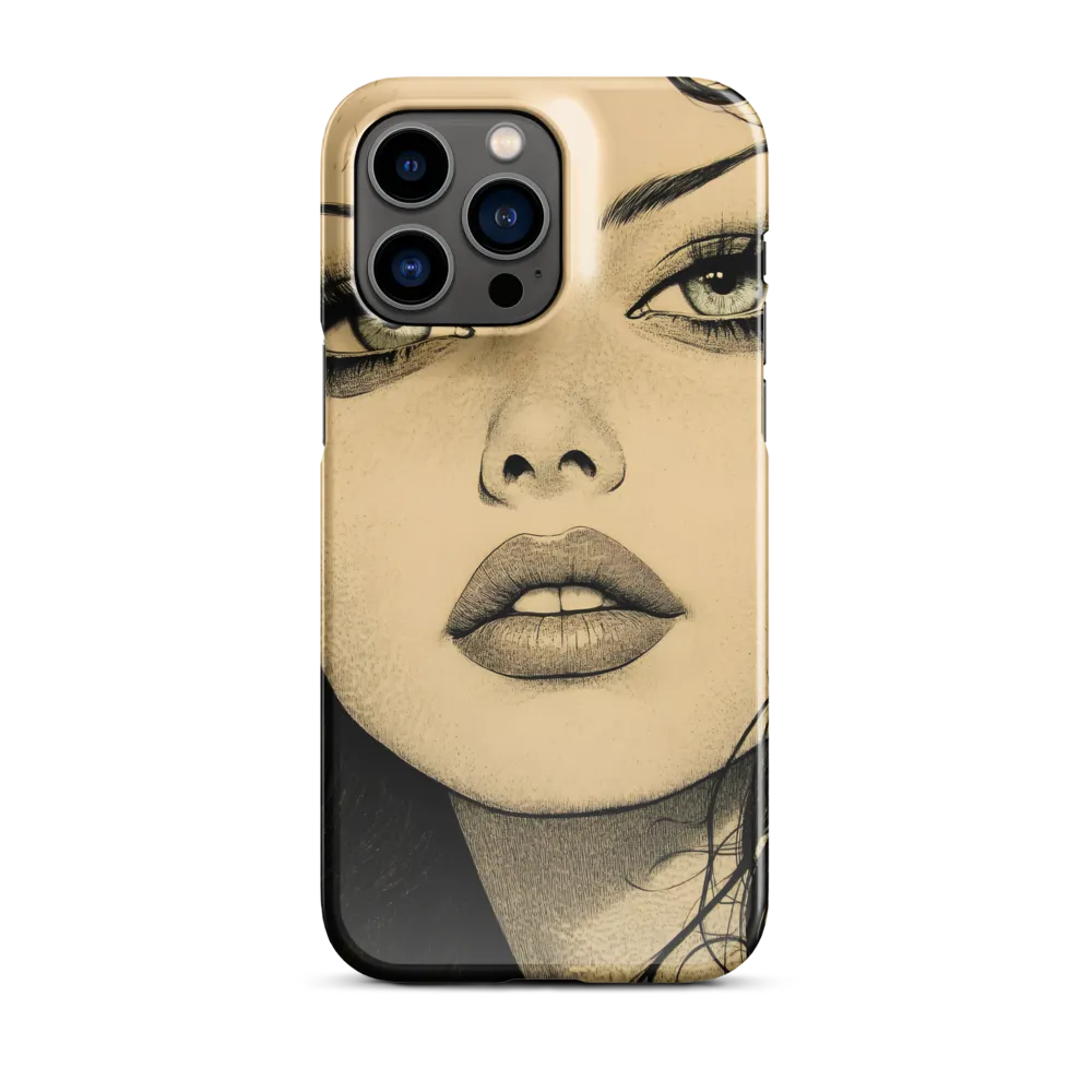 Enigmatic Gaze | Phone Case |  14 Pro Max | Snap Case | Glossy