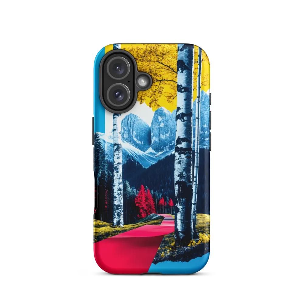 Vibrant Pathways in a Surreal Landscape | Phone Case |  16 | Tough Case | Matte