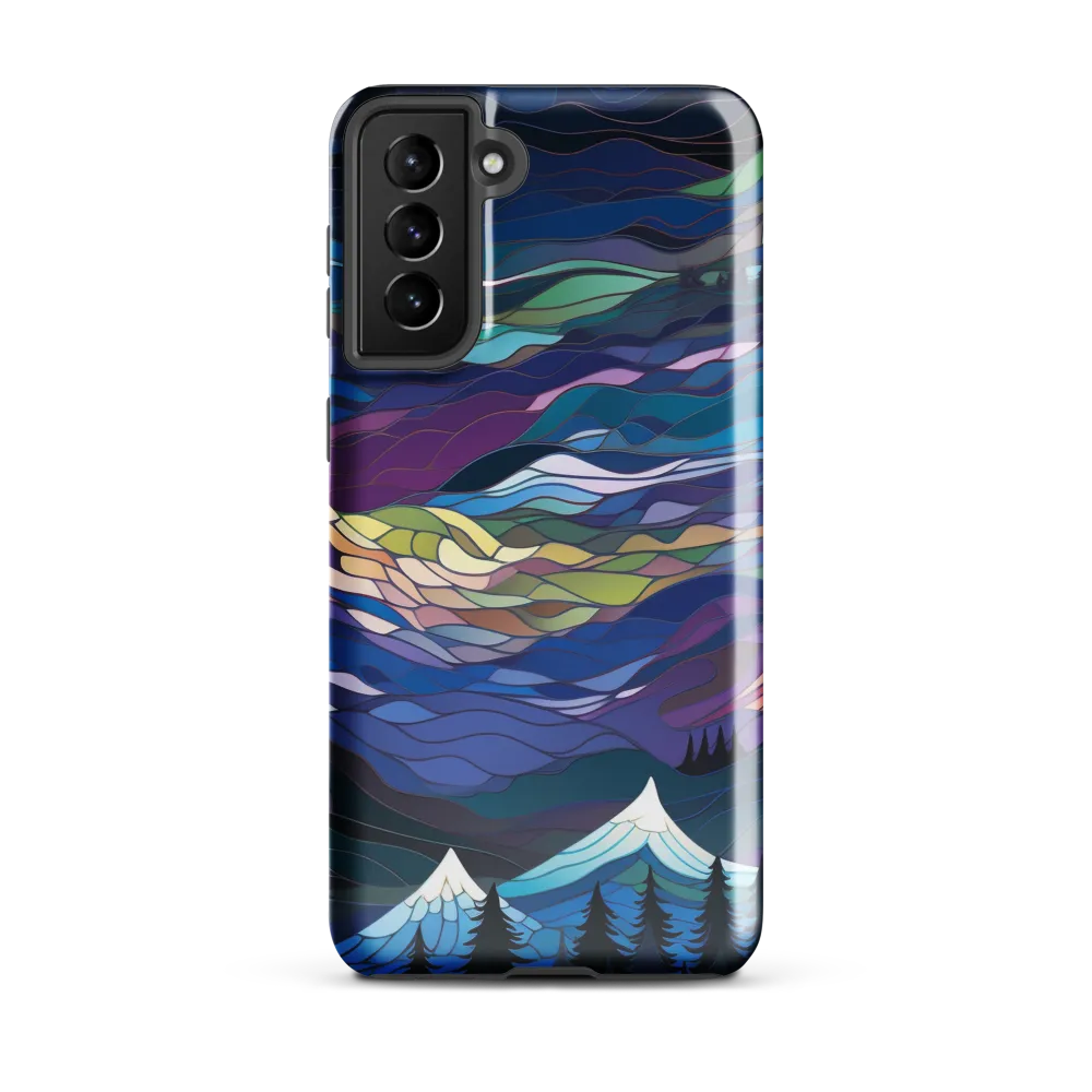 Twilight Peaks: An Abstract Mountain Landscape