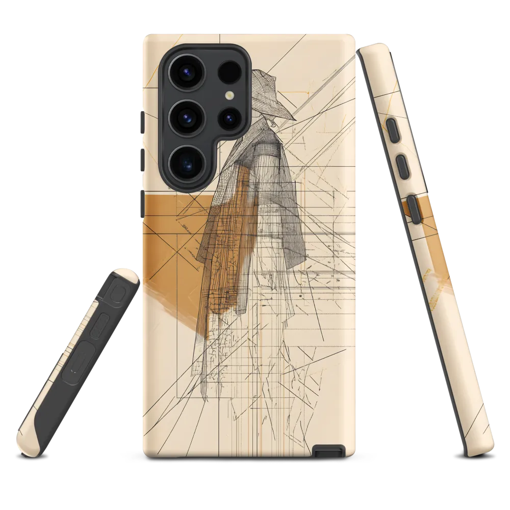Abstract Profile: A Minimalist Exploration | Phone Case |  S23 Ultra | Tough Case | Matte