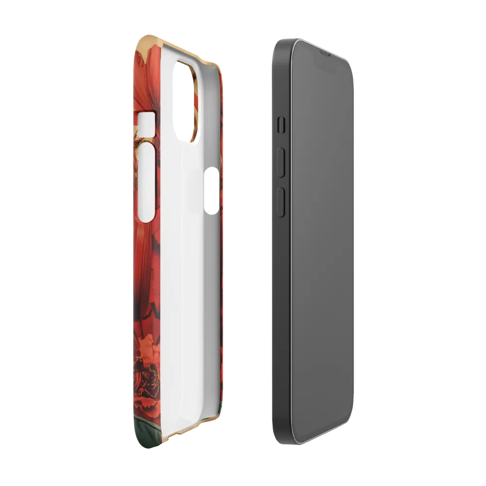 Defiant Portrait in a Floral Realm | Phone Case |  13 | Snap Case | Glossy