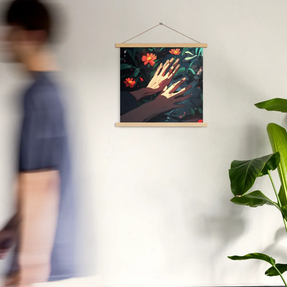 Whispers of Nature | Poster With Oak Wood Hanger | 18″×18″
