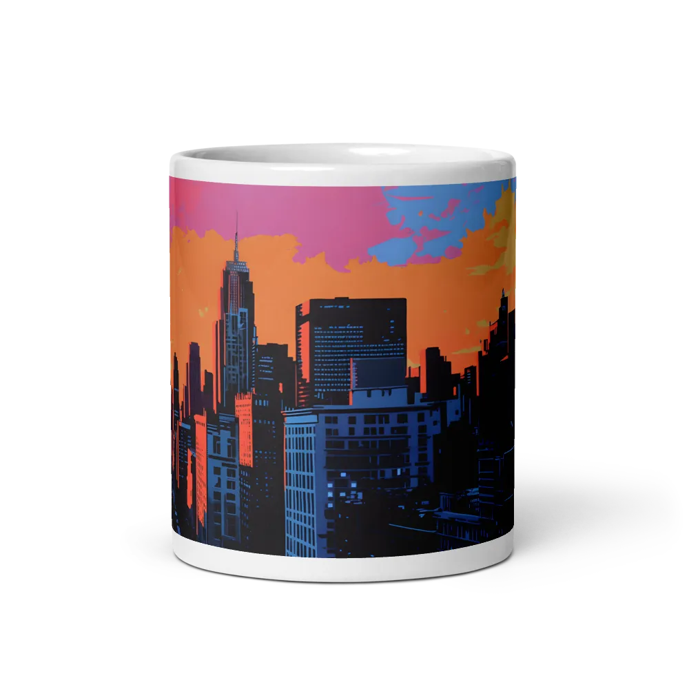 Sunset Over Skyscrapers | Mugs | Multiple Sizes & Colors