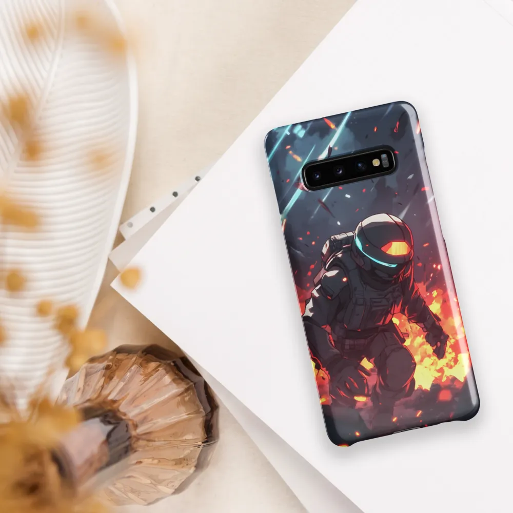 Astronaut Amidst Chaos | Phone Case |  S10 Plus | Snap Case | Glossy